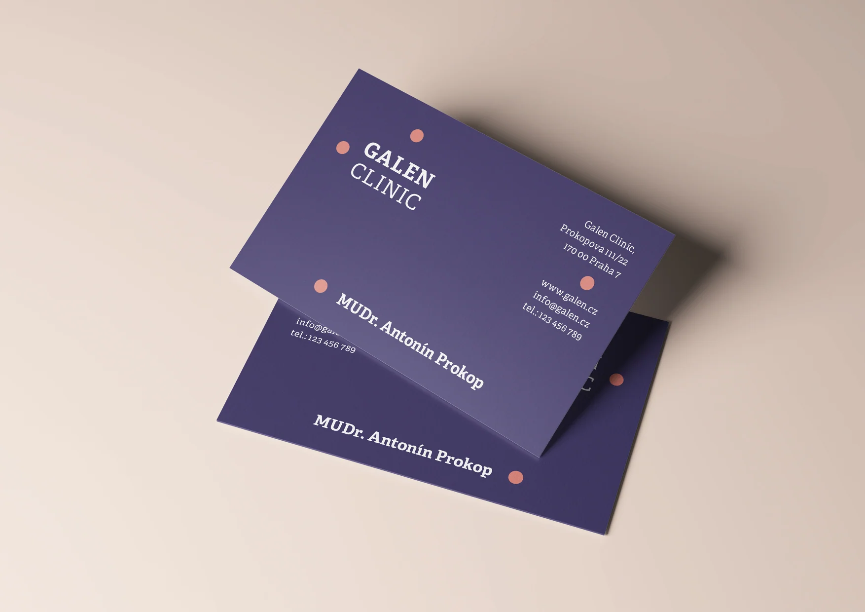 Galen Clinic — ukázka branding / vizuální komunikace