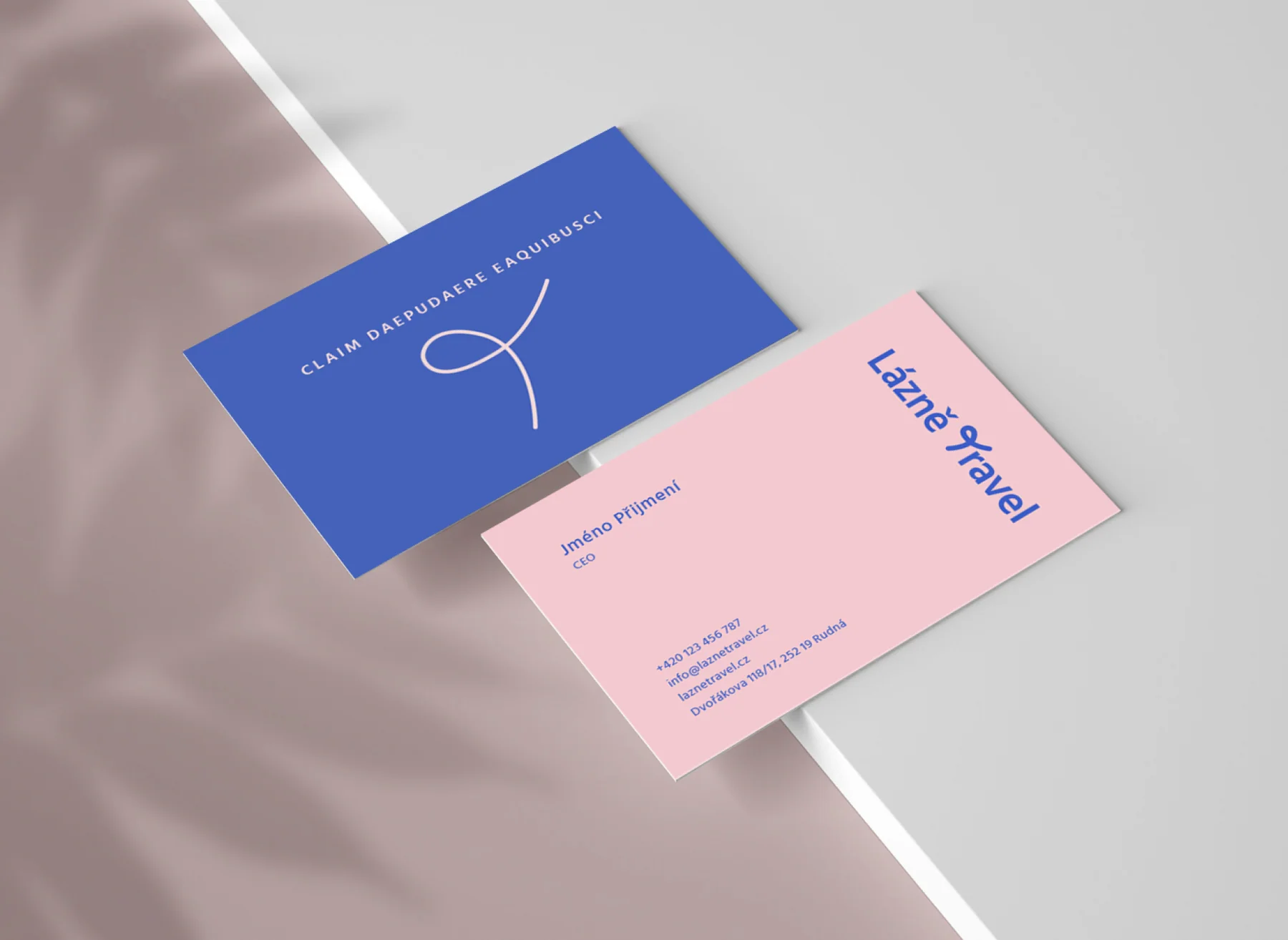 Lázně Travel — ukázka branding / vizuální identita